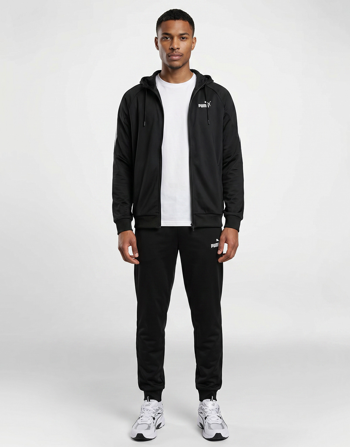 Puma - Hooded Poly  Suit - Black