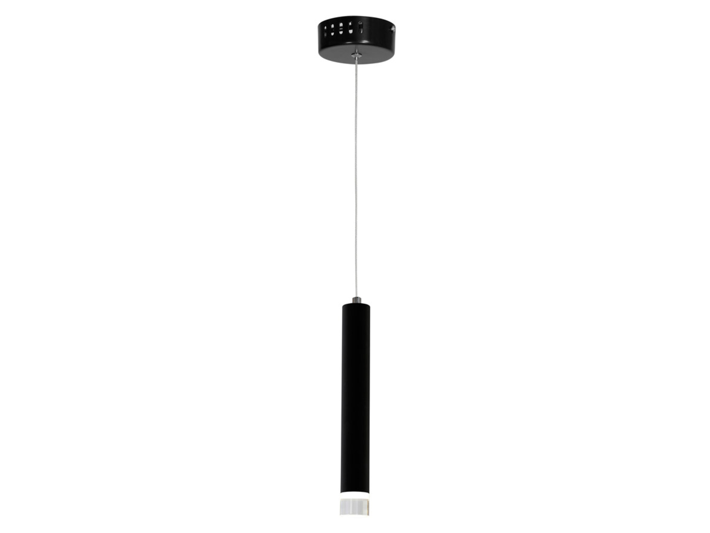 Lampa wisząca Carbon LED metalowa czarna