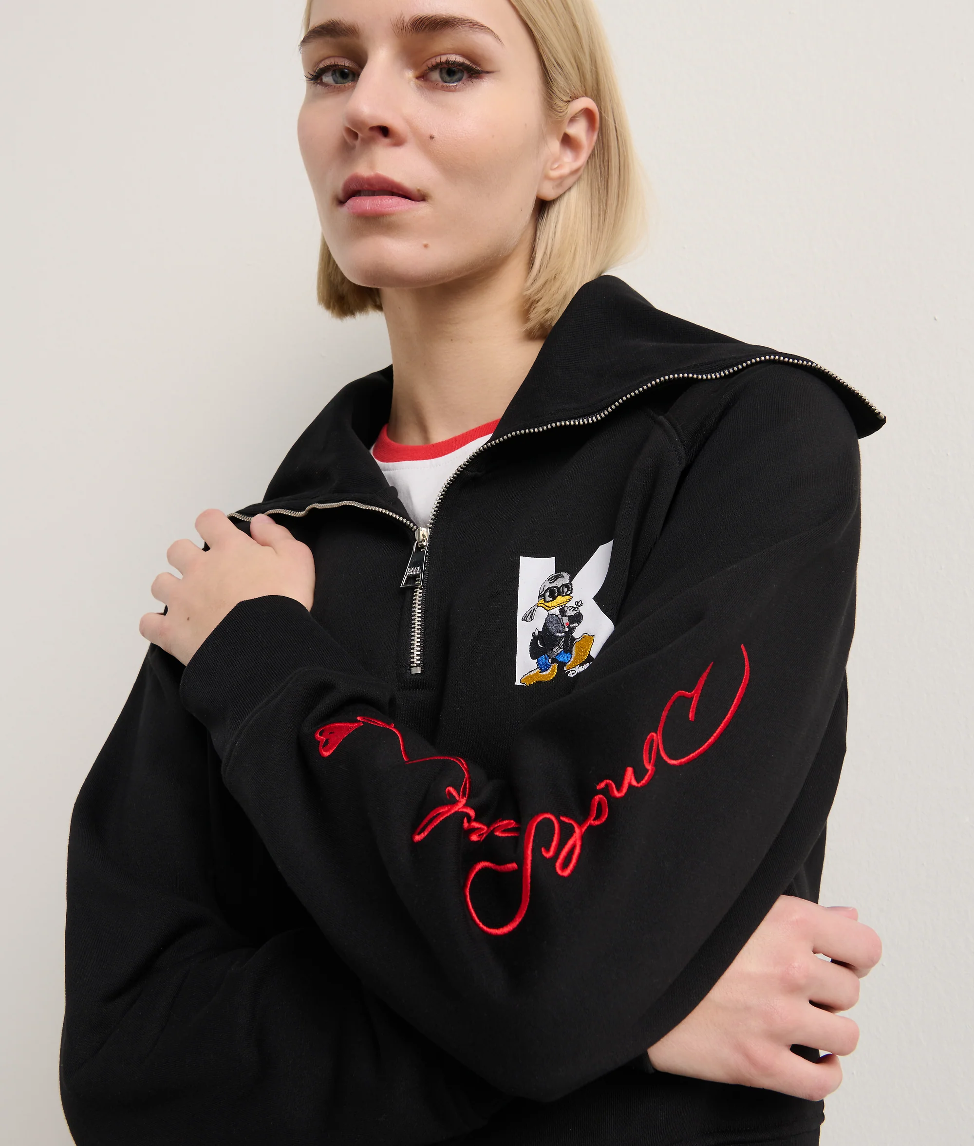 Sweat-shirt à demi-zip disney x KL