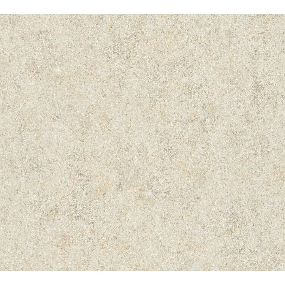 Livingwalls behang effen cr&egrave;me - 53 cm x 10.05 m