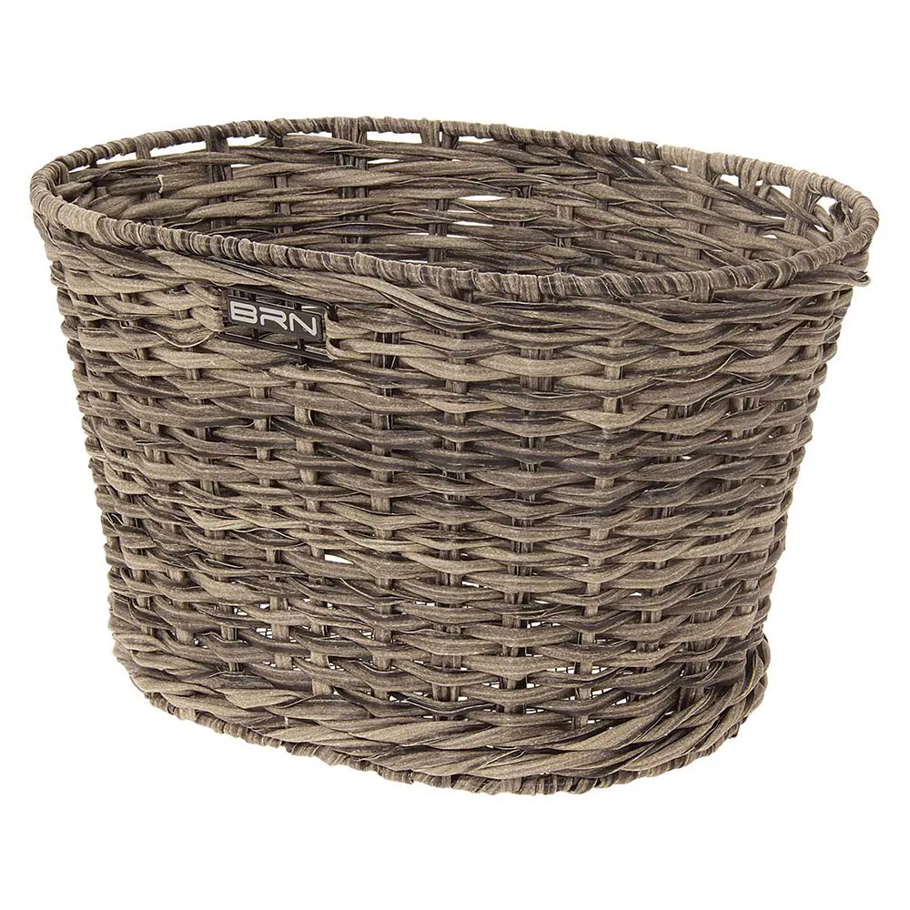 Brn Vintage Oval Eco Rattan basket