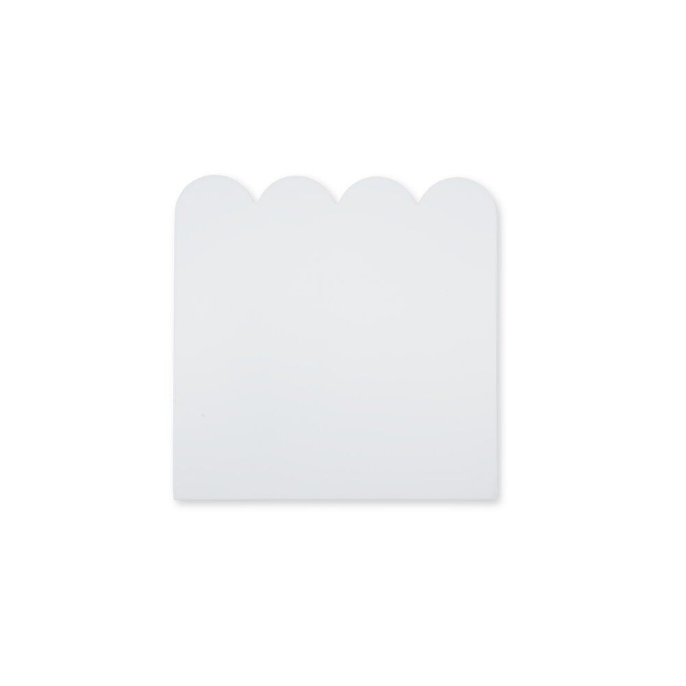 Porte pour Box Cube vague bois blanc 32x32cm