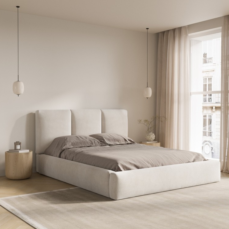 Windsor & Co Horizon Bedframe met Opbergvak - 180 x 200 cm - Chenille