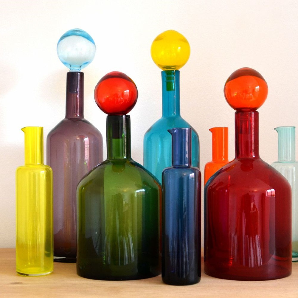 POLSPOTTEN Bubbles & Bottles Multi Karaffen Set van 4