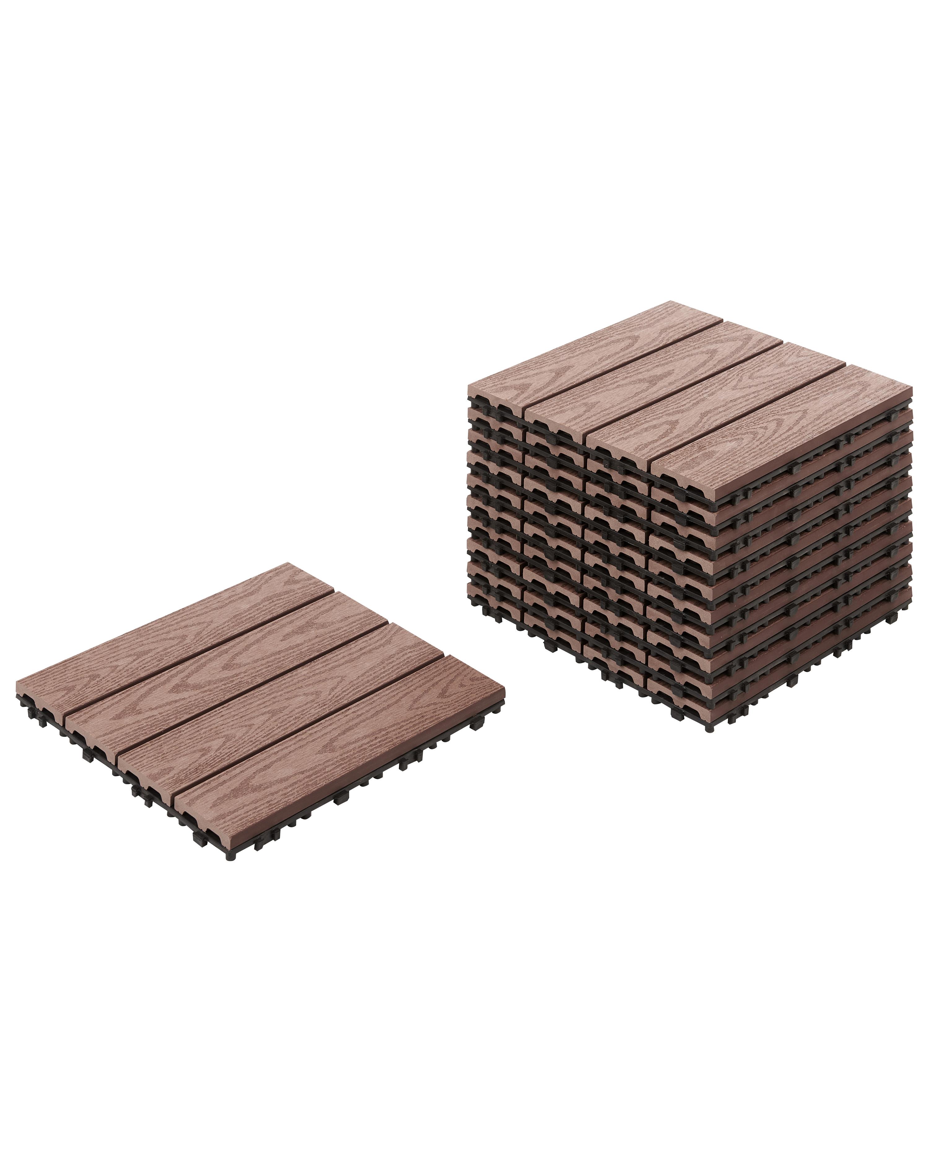 Outdoor Flooring ATESSA Wood-Plastic Composite (WPC) Brown