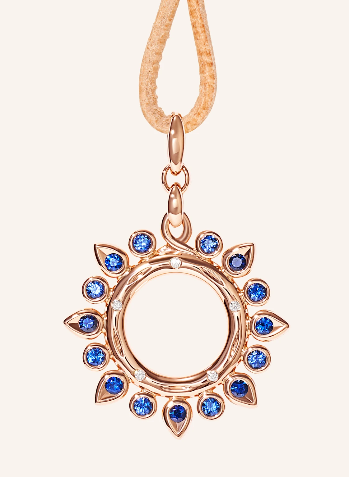 TAMARA COMOLLI Anhänger PENDANT GYPSY 'OCEAN' SUN SMALL 18K Roségold