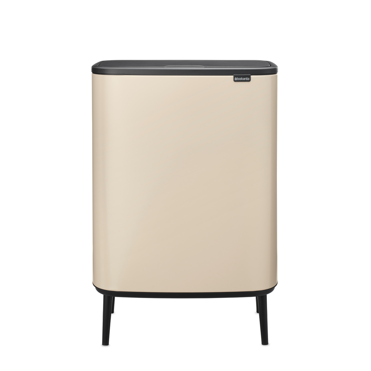 Brabantia Bo Touch Bin Hi, met 2 binnenemmers, 2 x 30 liter - Soft Beige