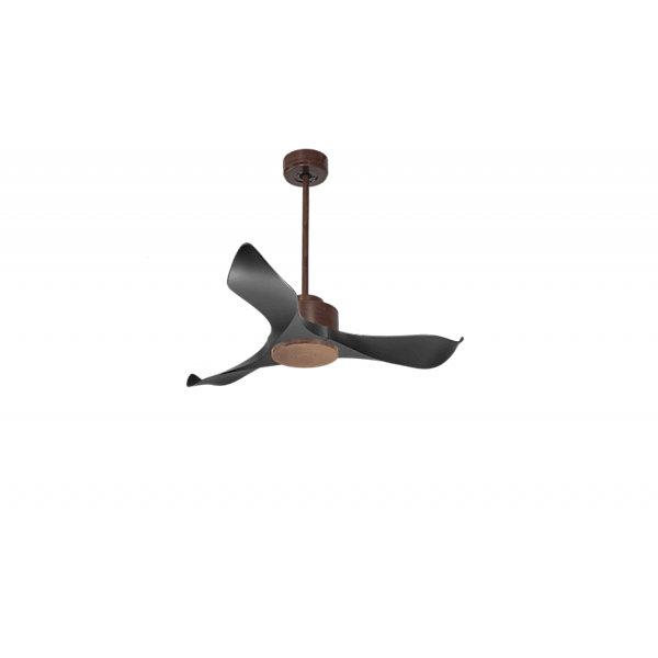 Modulo Regular Exterior - un ventilateur pour extérieur IP44, DC 106 cm Marron pales abs noir sans Lumière10 à 20 m²