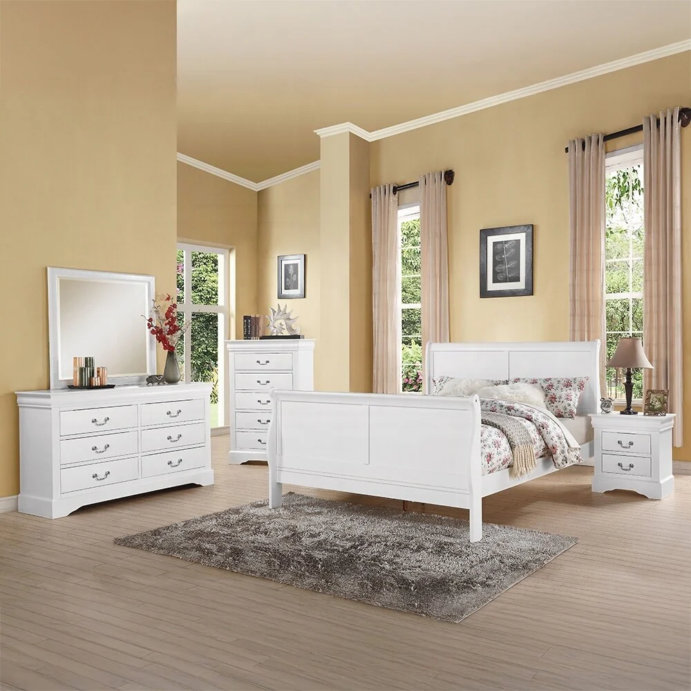 Charming Classic Two-Drawer Nightstand for Stylish Bedroom Enhancement