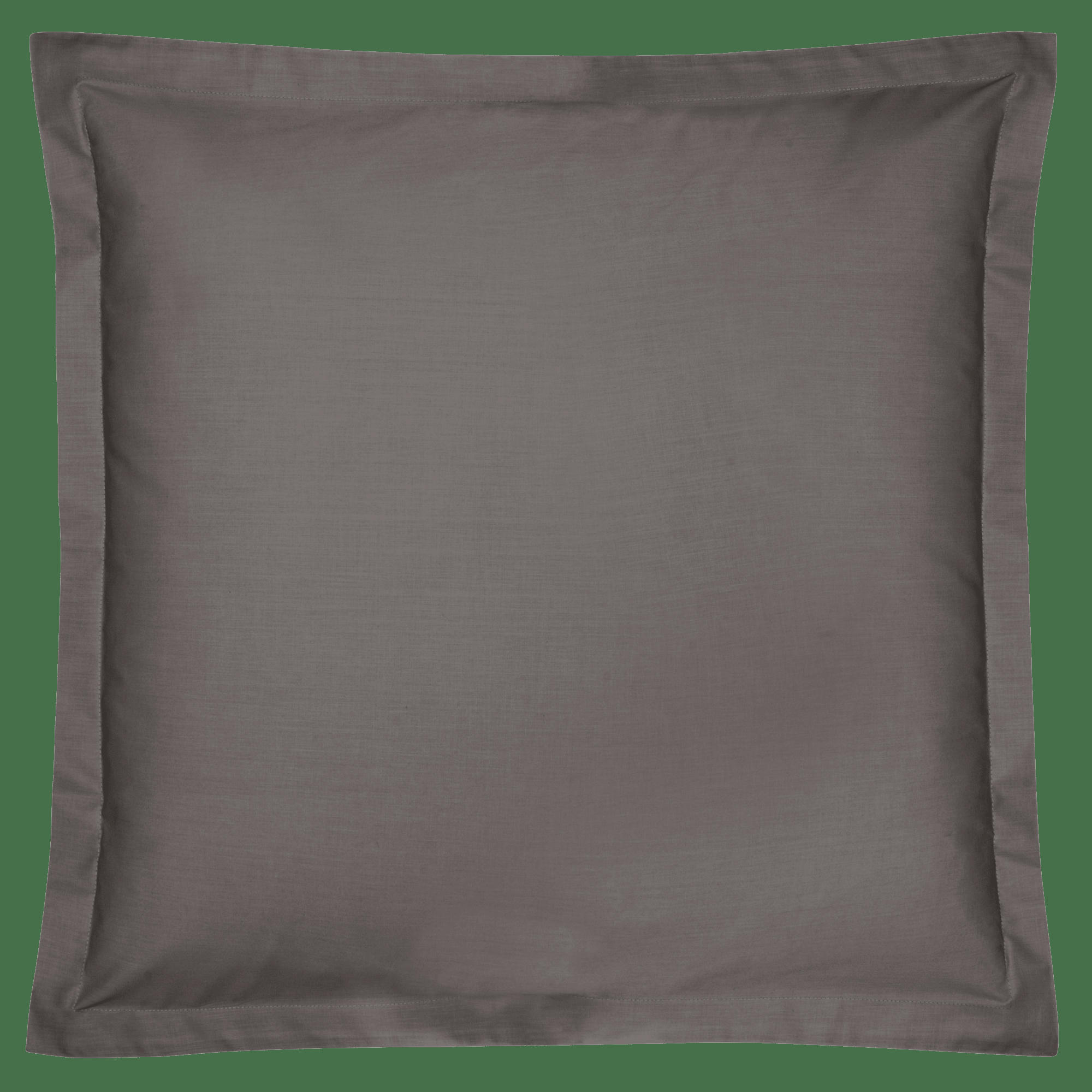 FIL & SENS - Taie en coton bio gris anthracite 65 x 65 cm