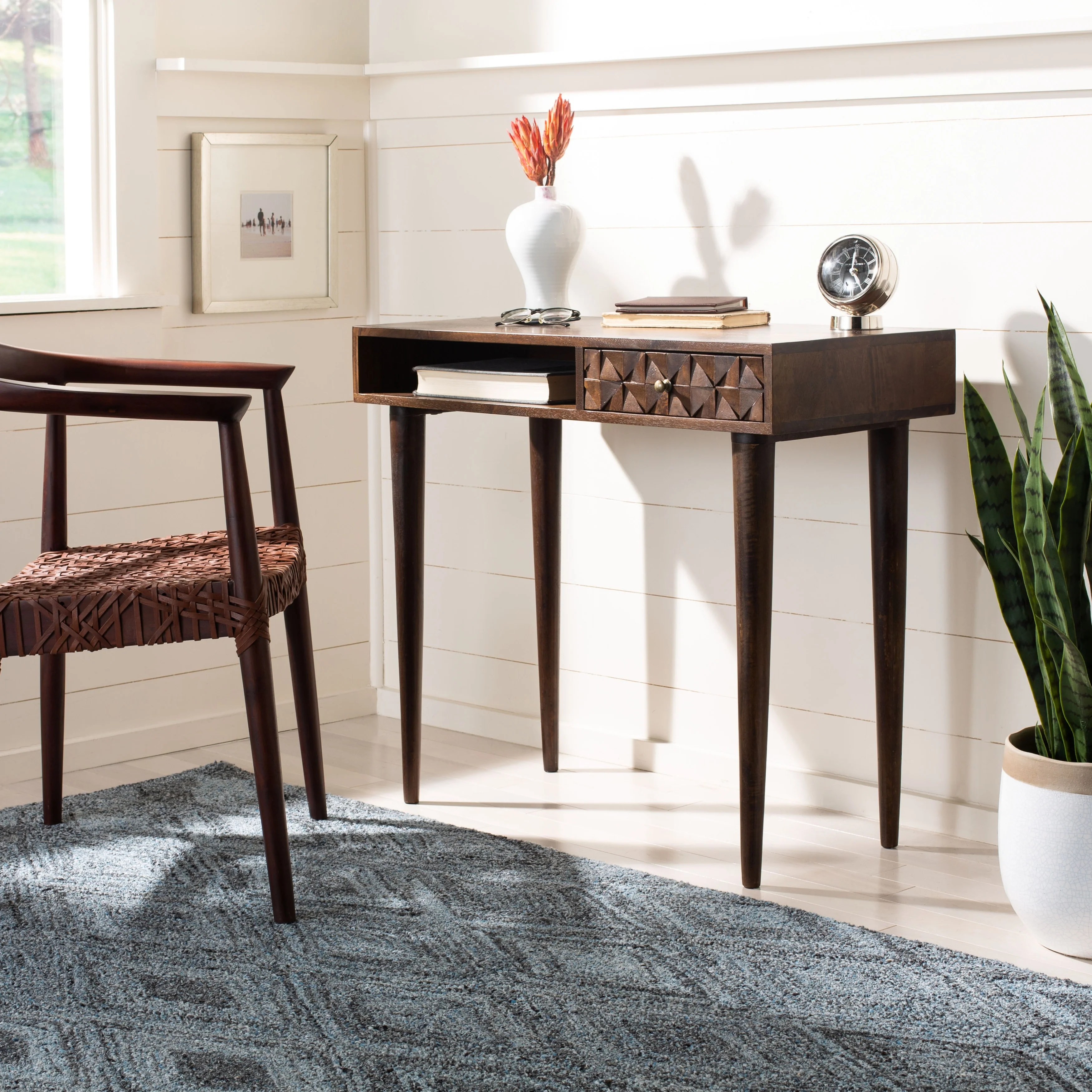 SAFAVIEH Luvinia 1-Shelf 1-Drawer Work Office Desk