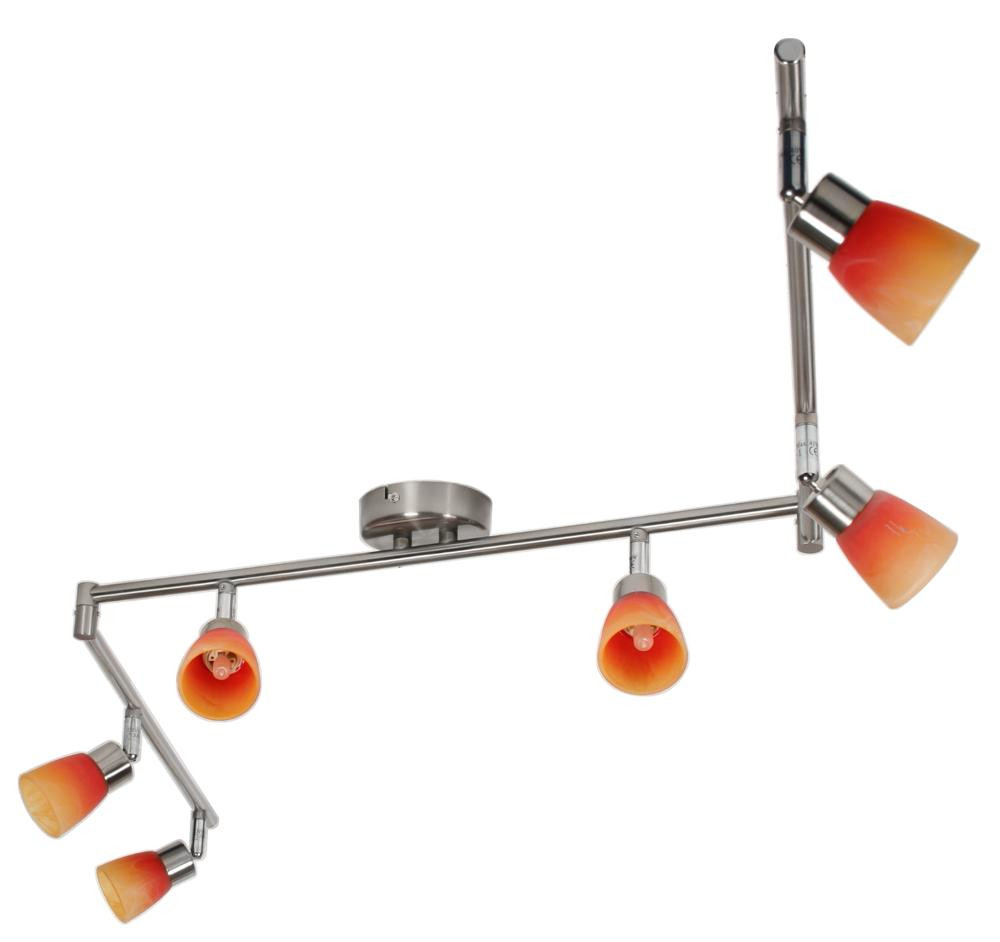 Lampa sufitowa satyno-pomarańczowa DROPS 6xG9x40W Candellux