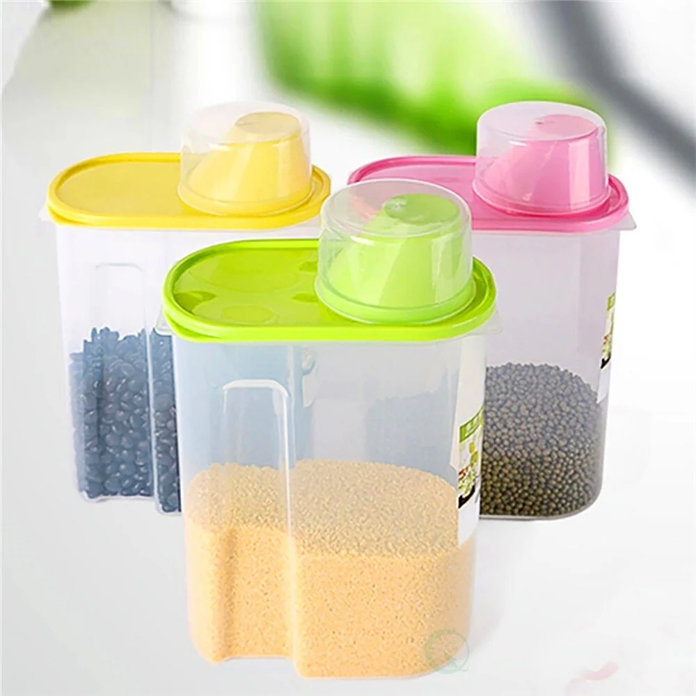 BPA-Free Food Storage Containers with Lid - Perfect for Storing Flour, Sugar, Grains, Rice, Cereals, and Baking Supplies