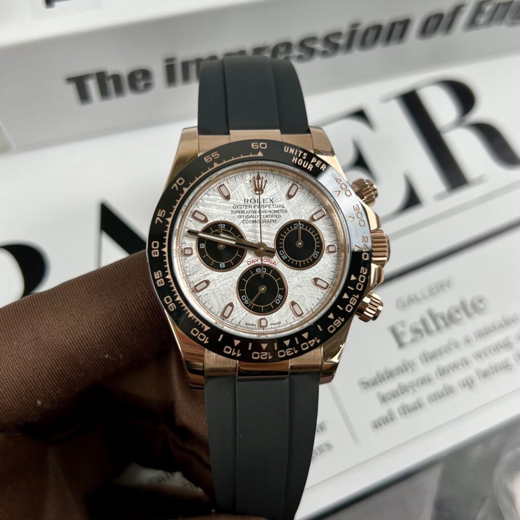 Rolex Daytona 116515LN RG Plated Meteorite Dial 40mm Oysterflex Super Clone