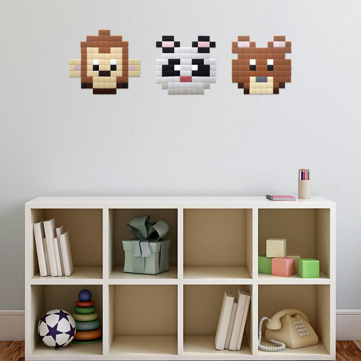 OURSON - Mosaïque adhésive en verre marron clair