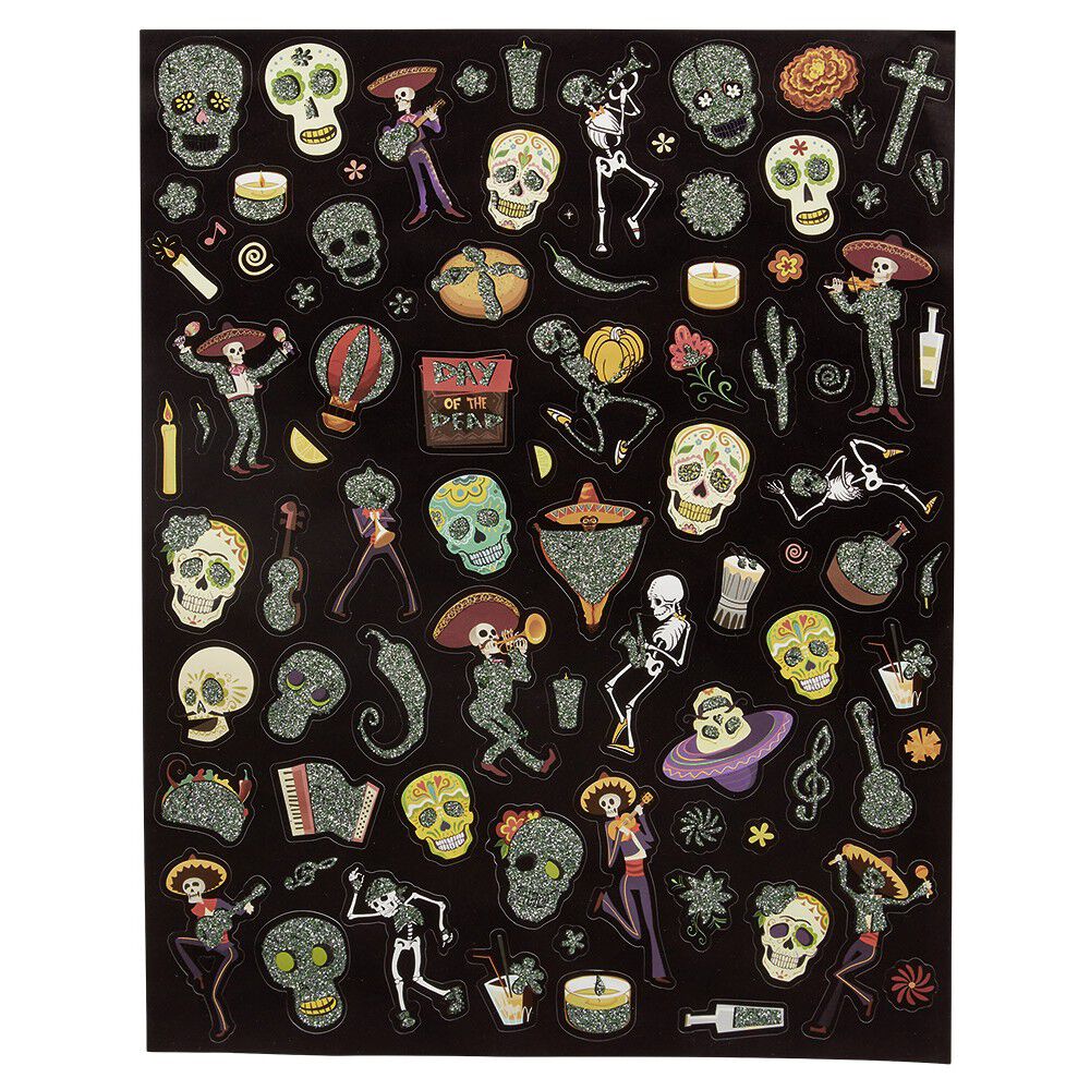 Sticker planche papier art créatif Halloween (2 modèles)