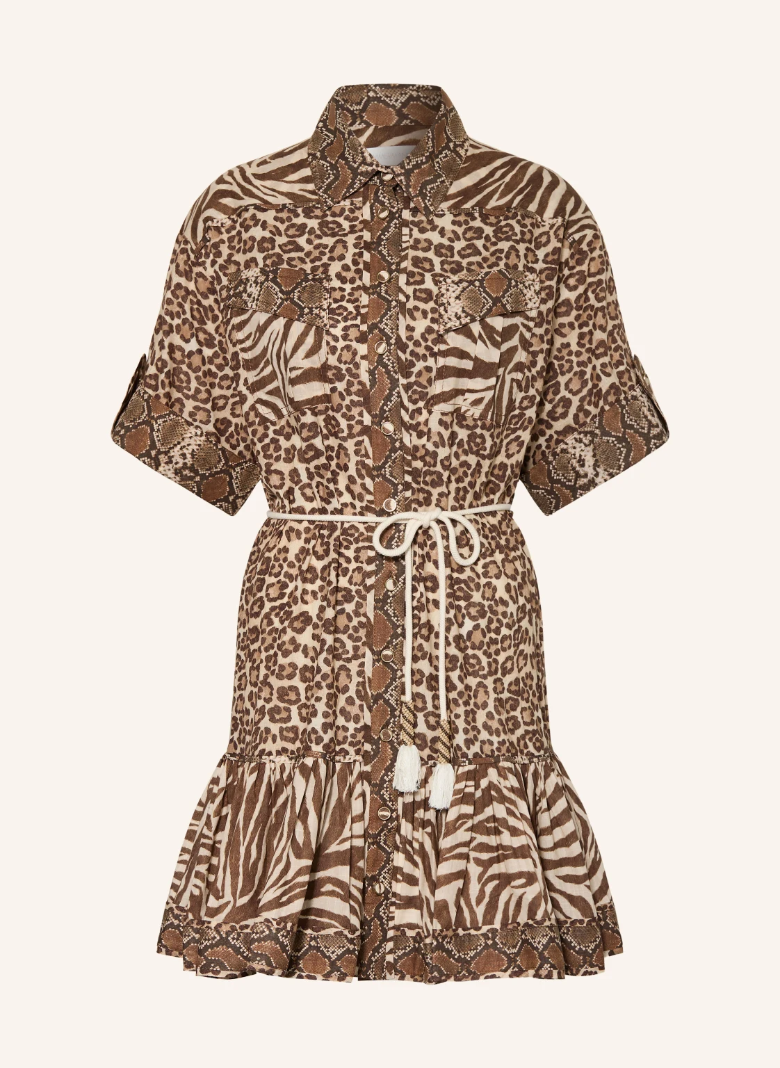 ZIMMERMANN Hemdblusenkleid WANDERLUST