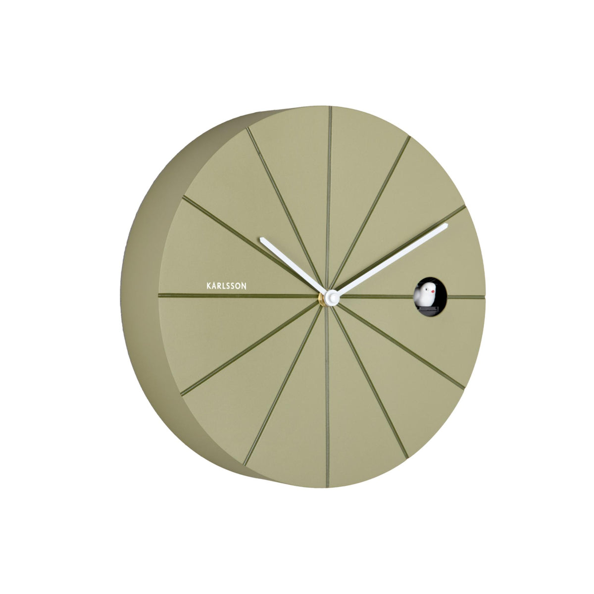 Karlsson wandklok Destacado Cuckoo - groen - Ø28cm