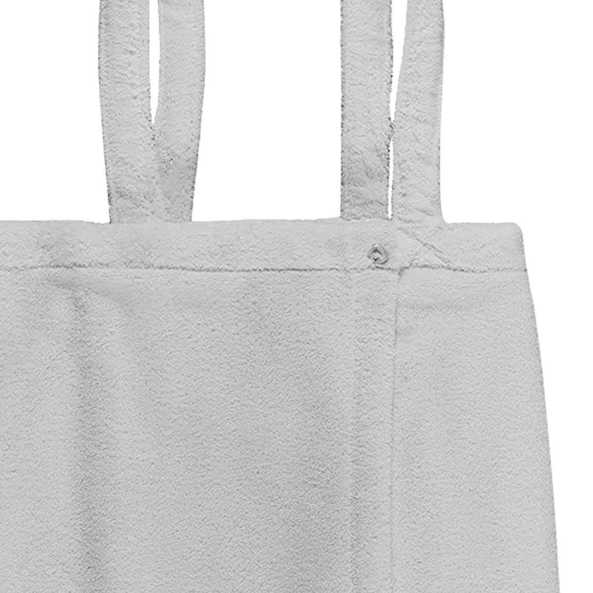 SENSOFT - Robe de bain en coton à bretelles 450gr/m² Gris Perle S/M