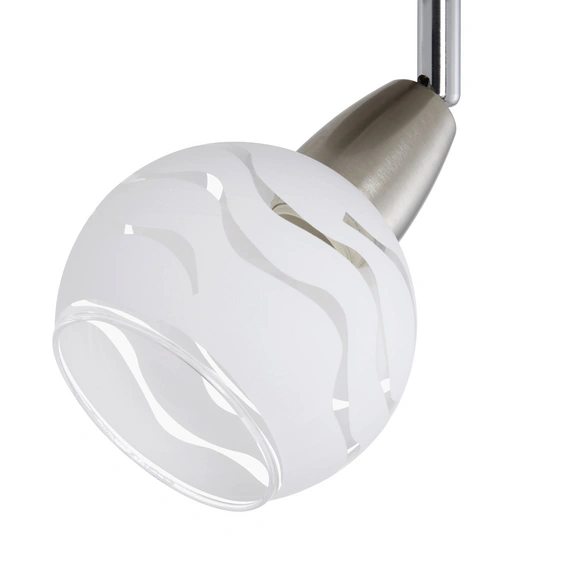 Spotbalken »VIOLA«, Länge: 70 cm, Höhe: 25 cm, nickelfarben matt