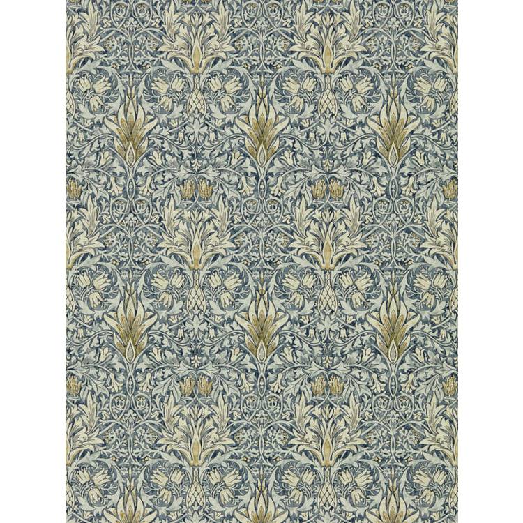 Morris & Co. Snakeshead Blue Floral Wallpaper
