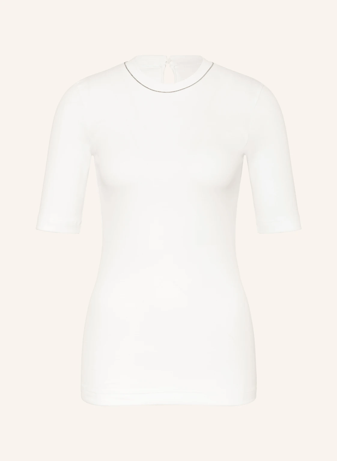 BRUNELLO CUCINELLI Strickshirt mit Perlenbesatz