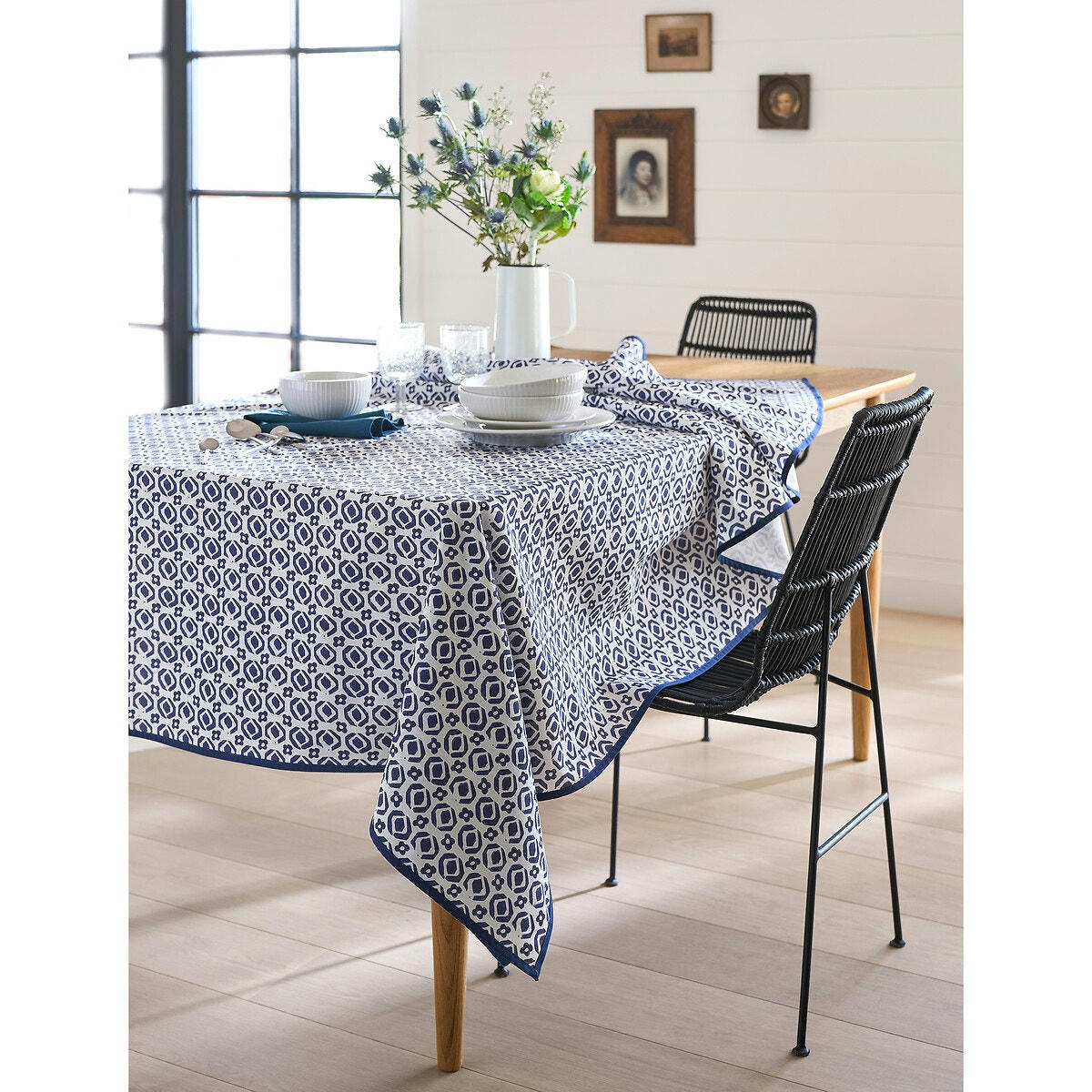 Nappe imprimée polycoton enduit Martinho