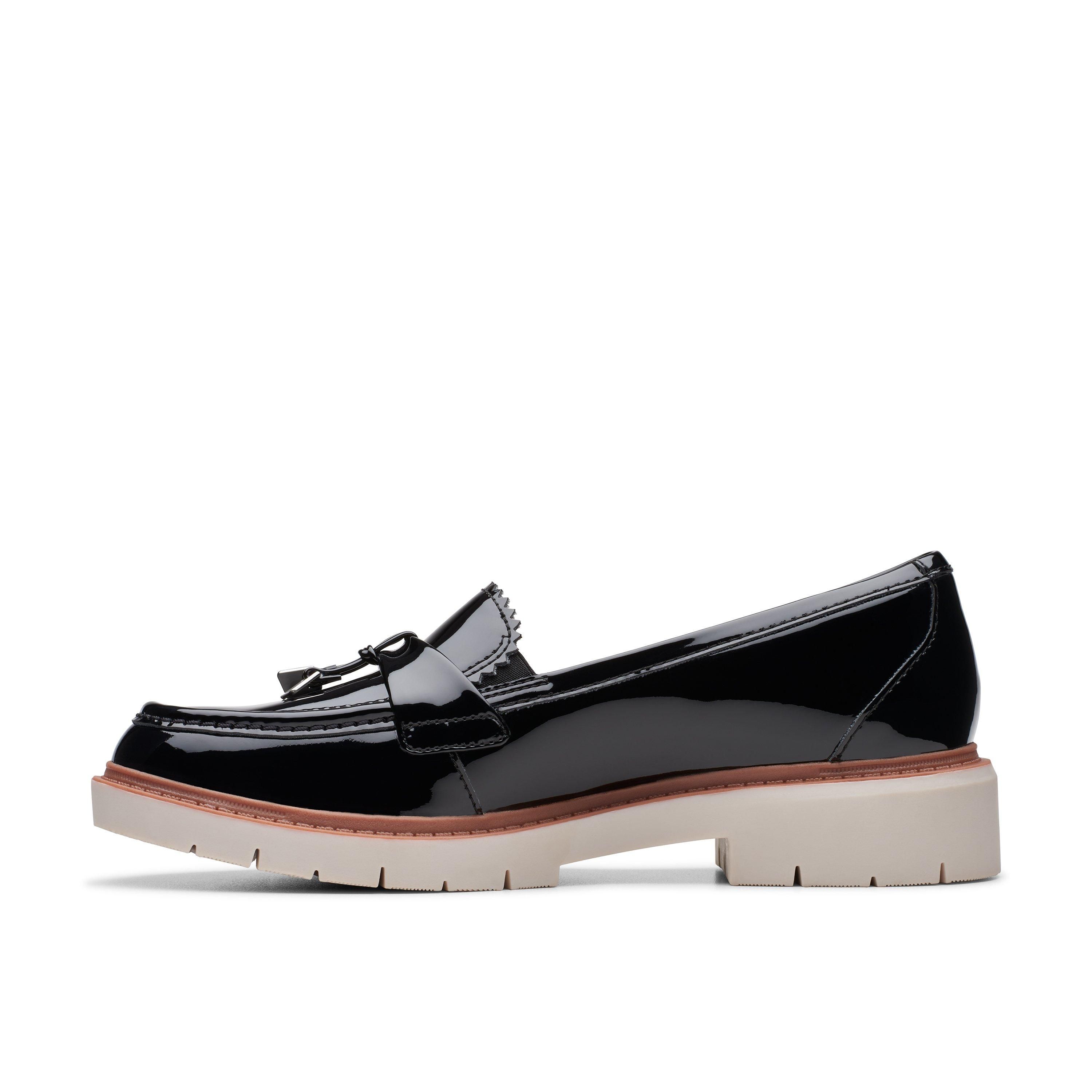 Clarks Westlynn Bella Black Patent Loafers