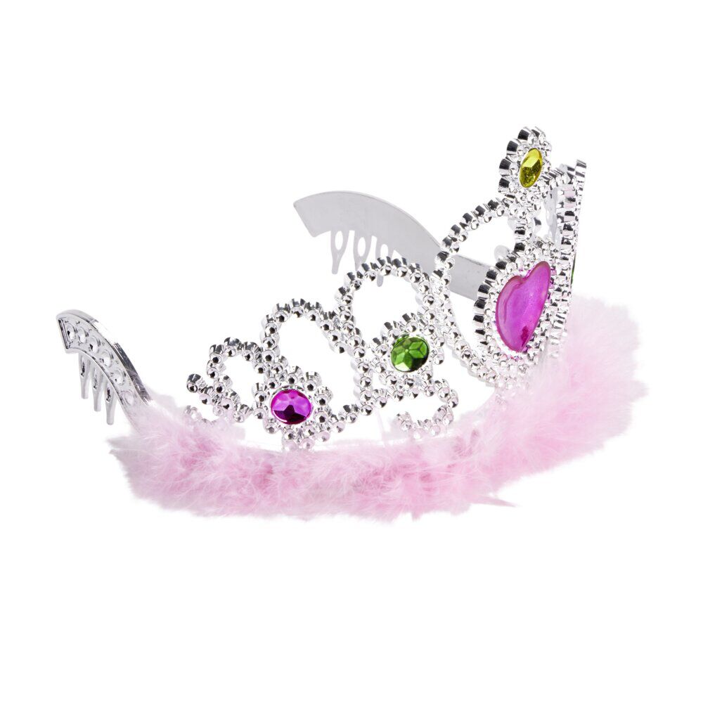 Couronne de princesse fourrure rose
