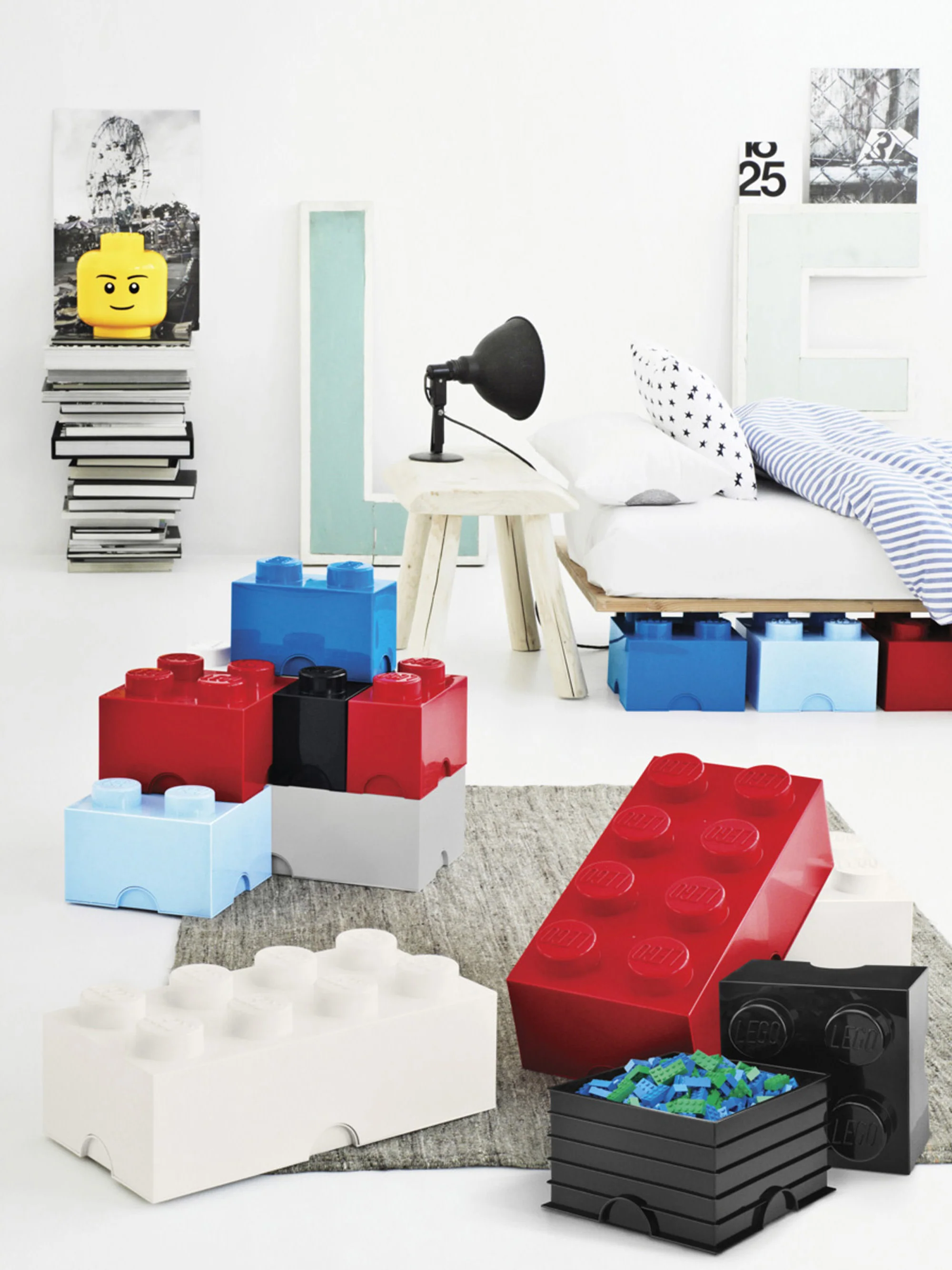 Kinder-LEGO?-Aufbewahrungsschubladen Brick mit 8 Noppen
