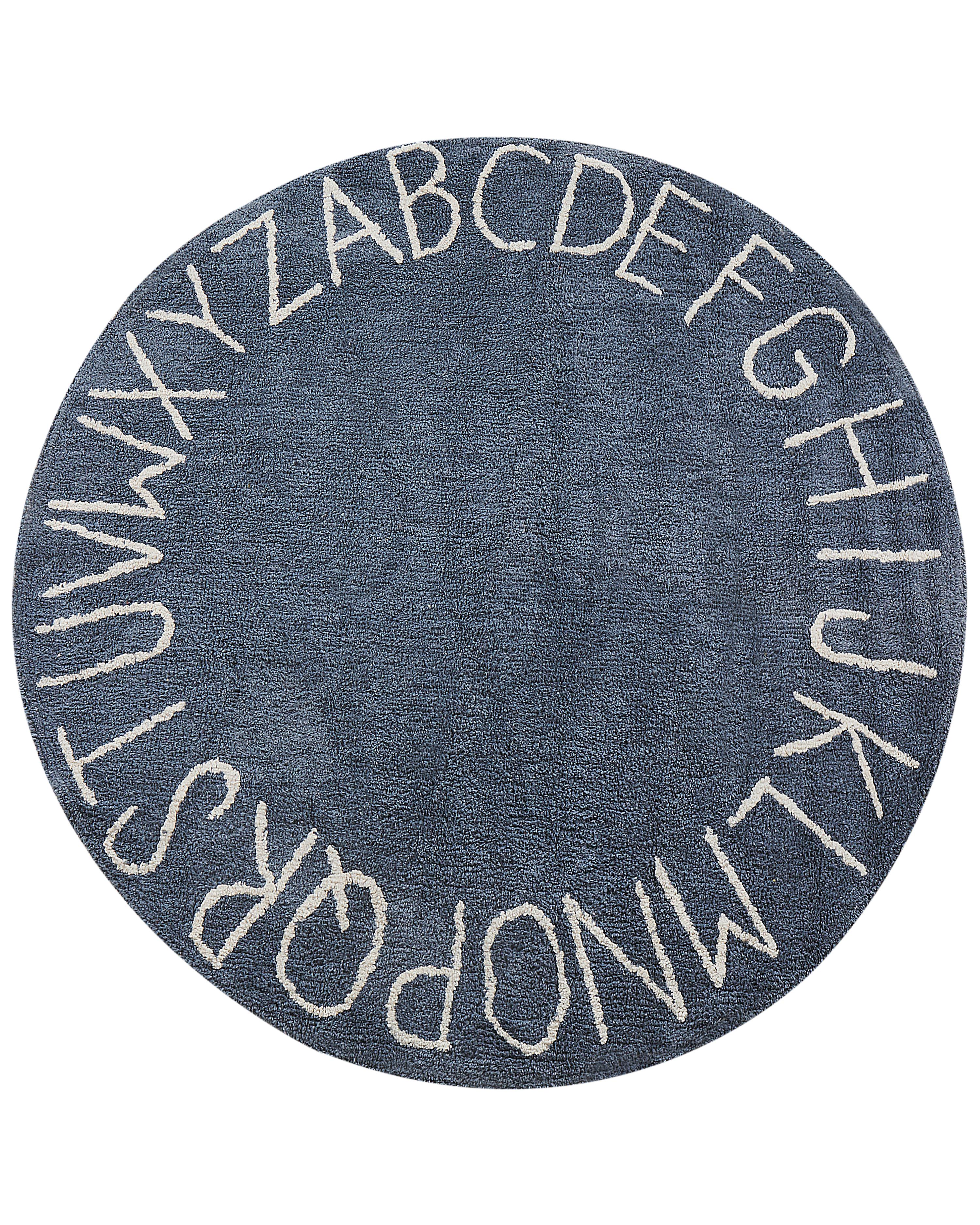 Kids Rug VURGUN Dark Blue ? 120 cm Cotton