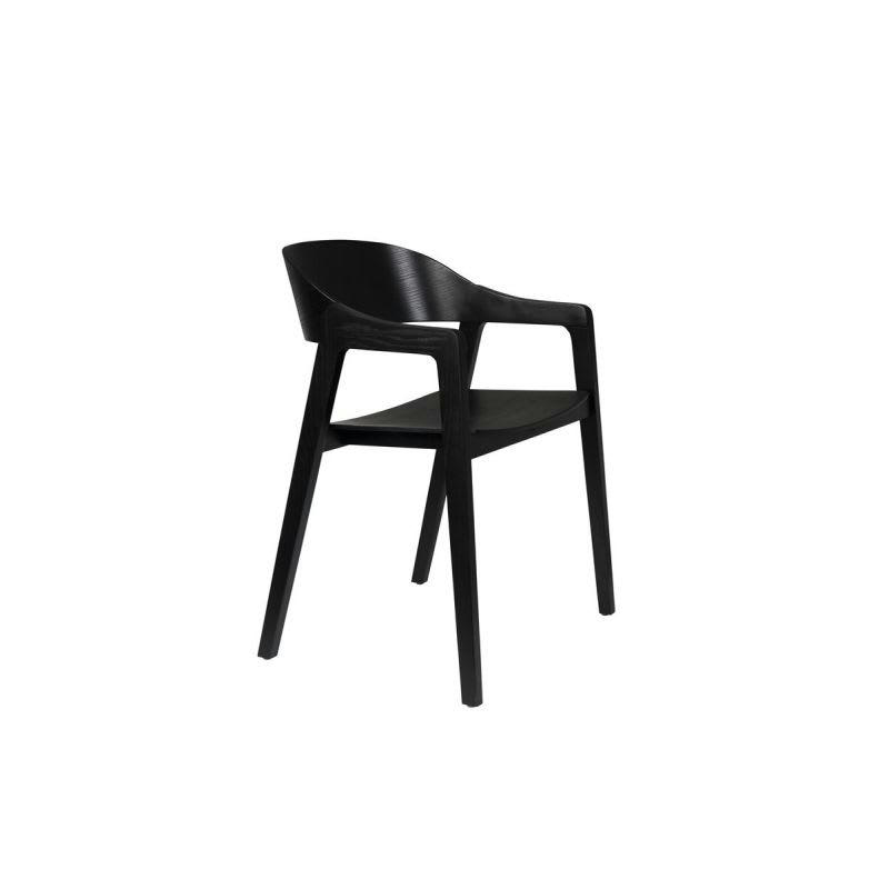 WESTLAK - Chaise design en bois noir