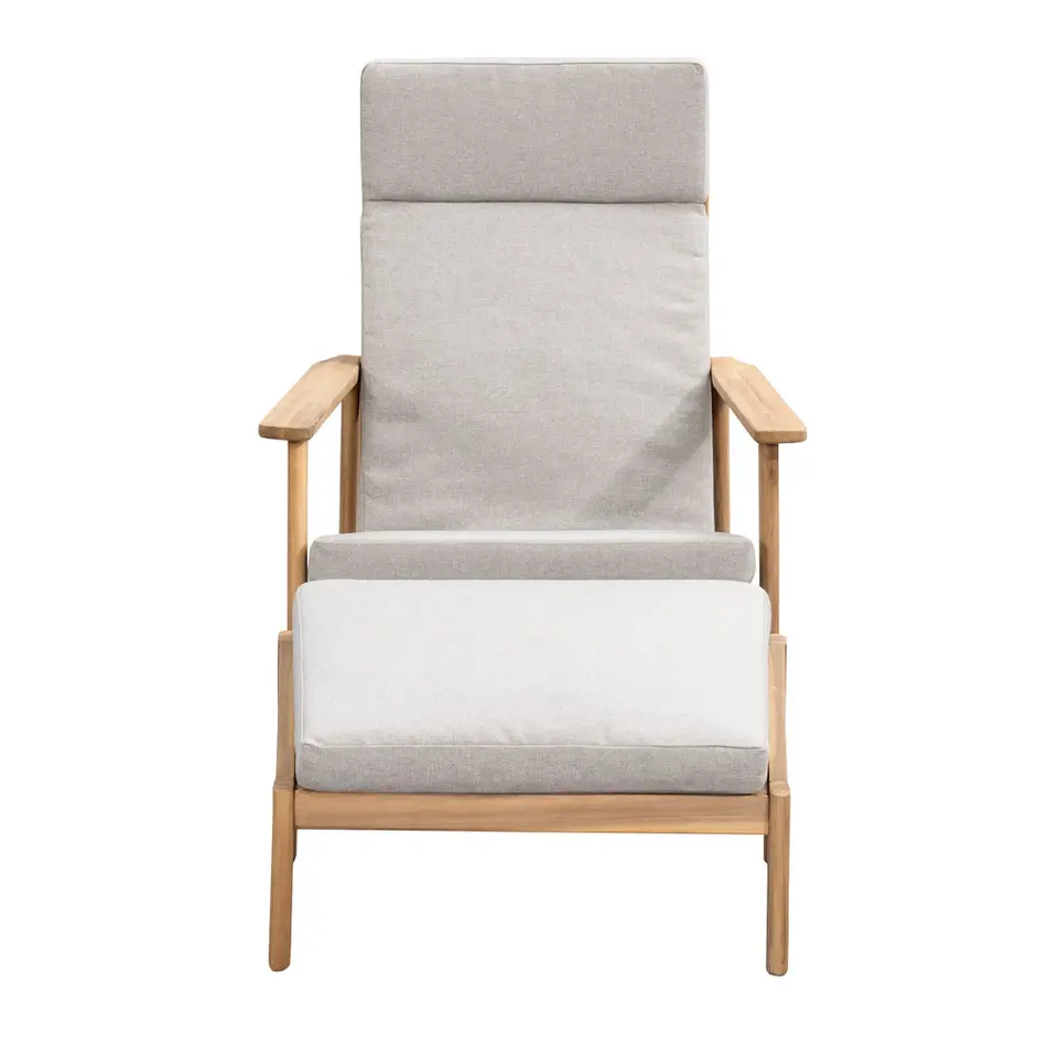 Loungestoel Jura met voetenbank - 2-delig