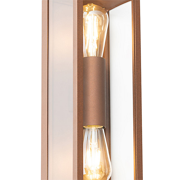 Applique murale industrielle rouille 38 cm 2 lumières IP44 - Charlois