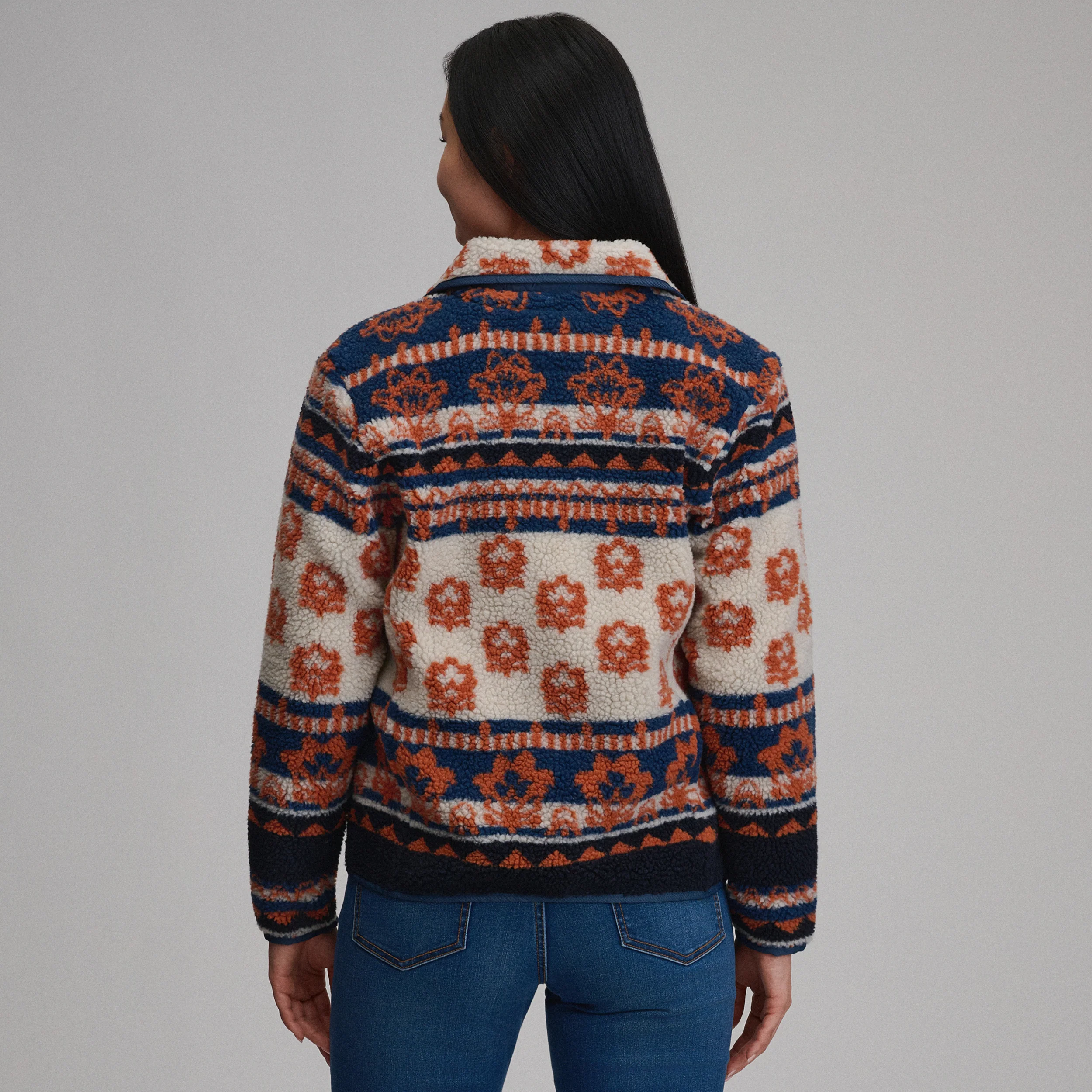 Women's Printed Fleece Jacket