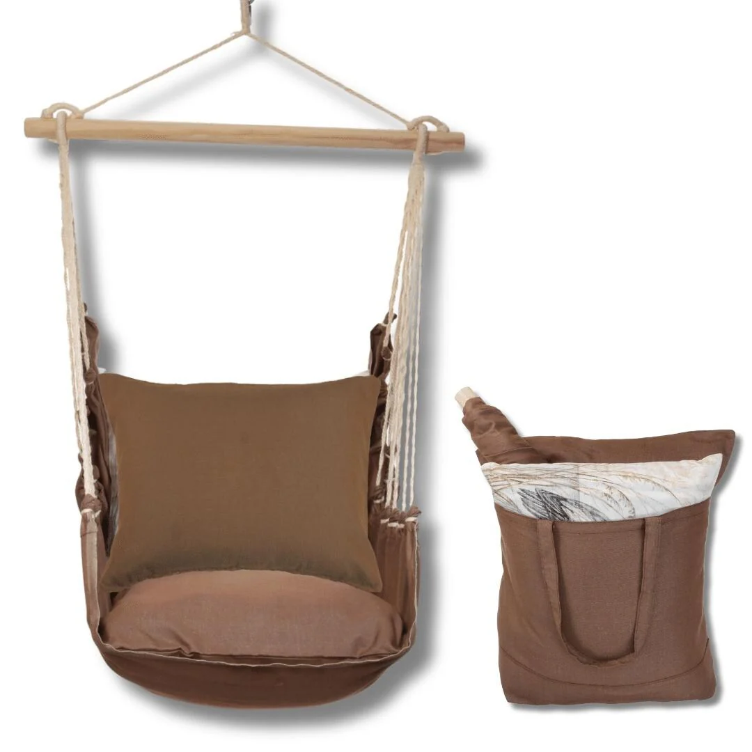 Magnolia Casual Swing Set 4 piece - Chocolate Solid w/ Chocolate Solid