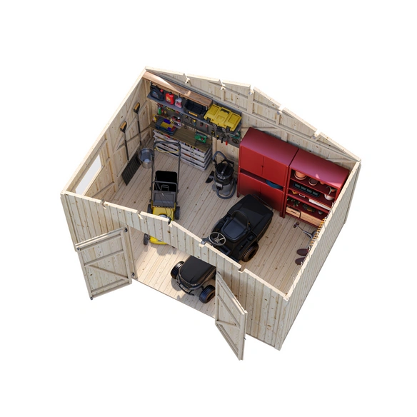 Gerätehaus »Nils«, Aufstellmaße BxTxH: 392 x 289 x 259 cm, lackiert, Holz