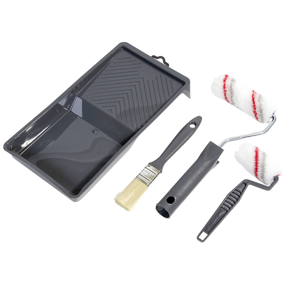 Kit peinture 2 rouleaux/2 supports/1 pinceau/1 bac
