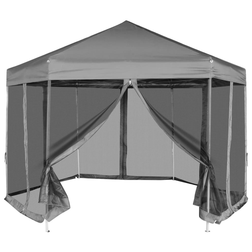 Altana Ogrodowa Granatowy Namiot Pawilon Ogrodowy Ze Ściankami; 3,6 x 3,1 m