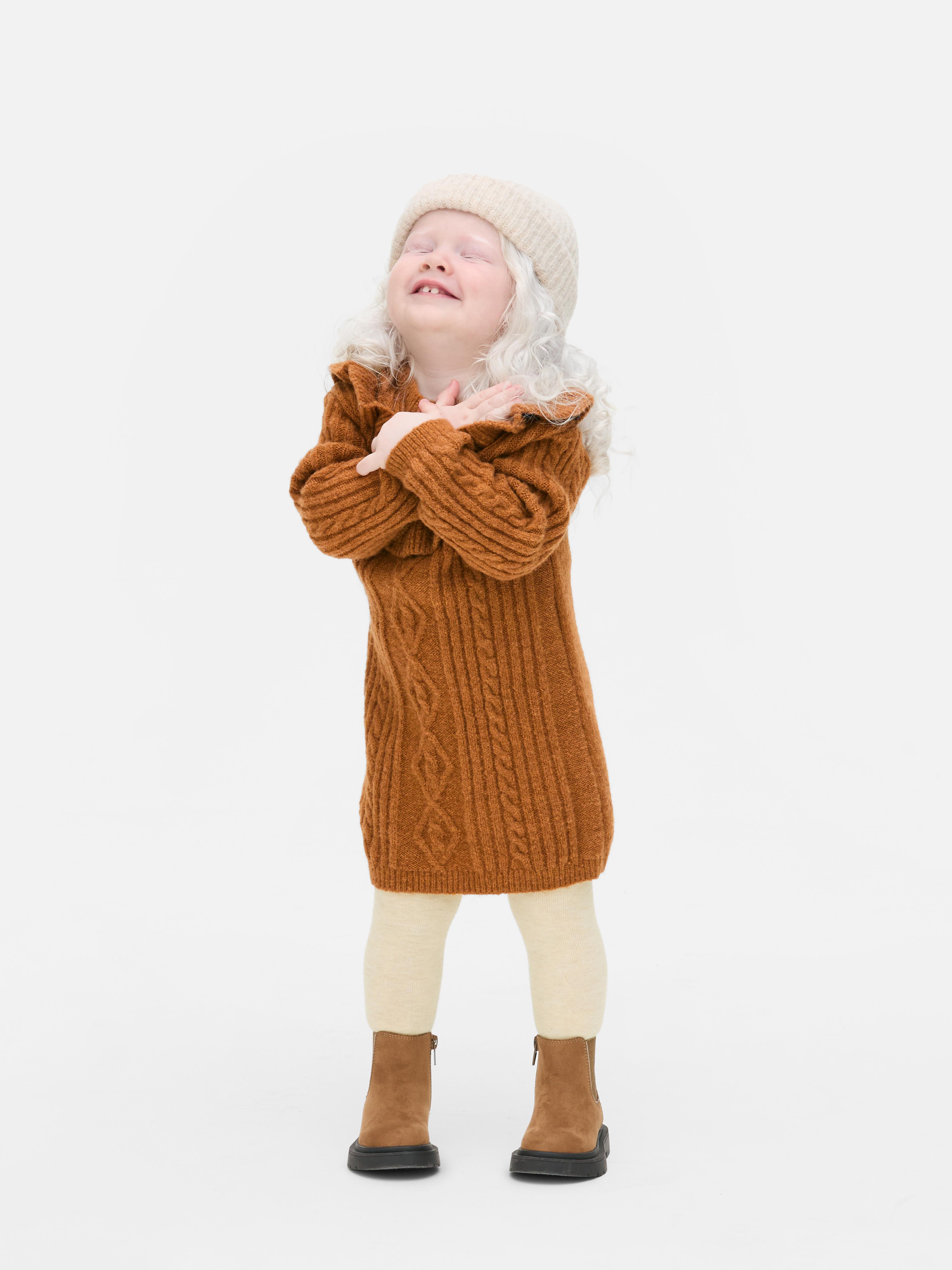 0-36mths | Cable Knit Dress and Leggings Set