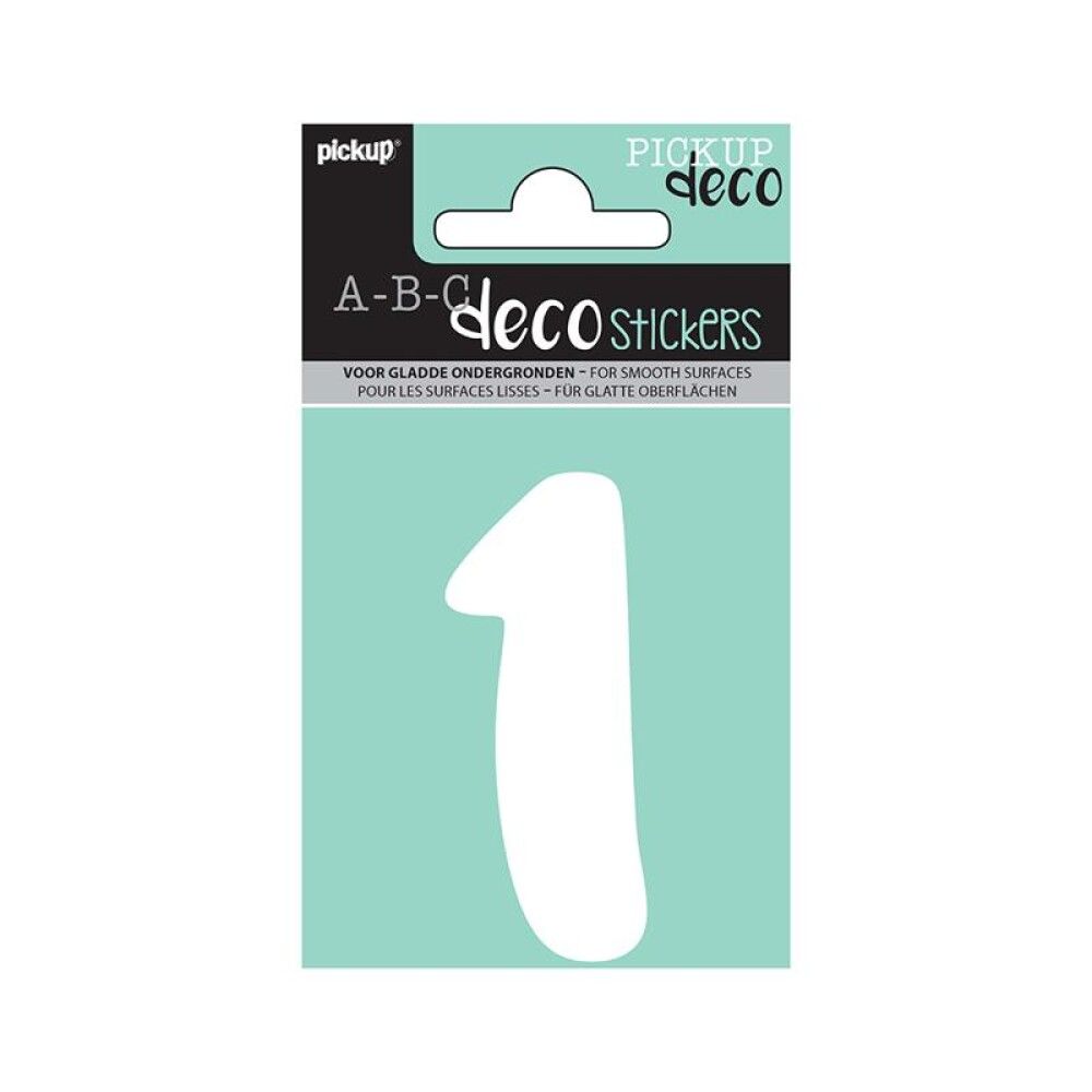 NUMMER PICKUP ABC DECO EMMA 1 70 MM HVIT