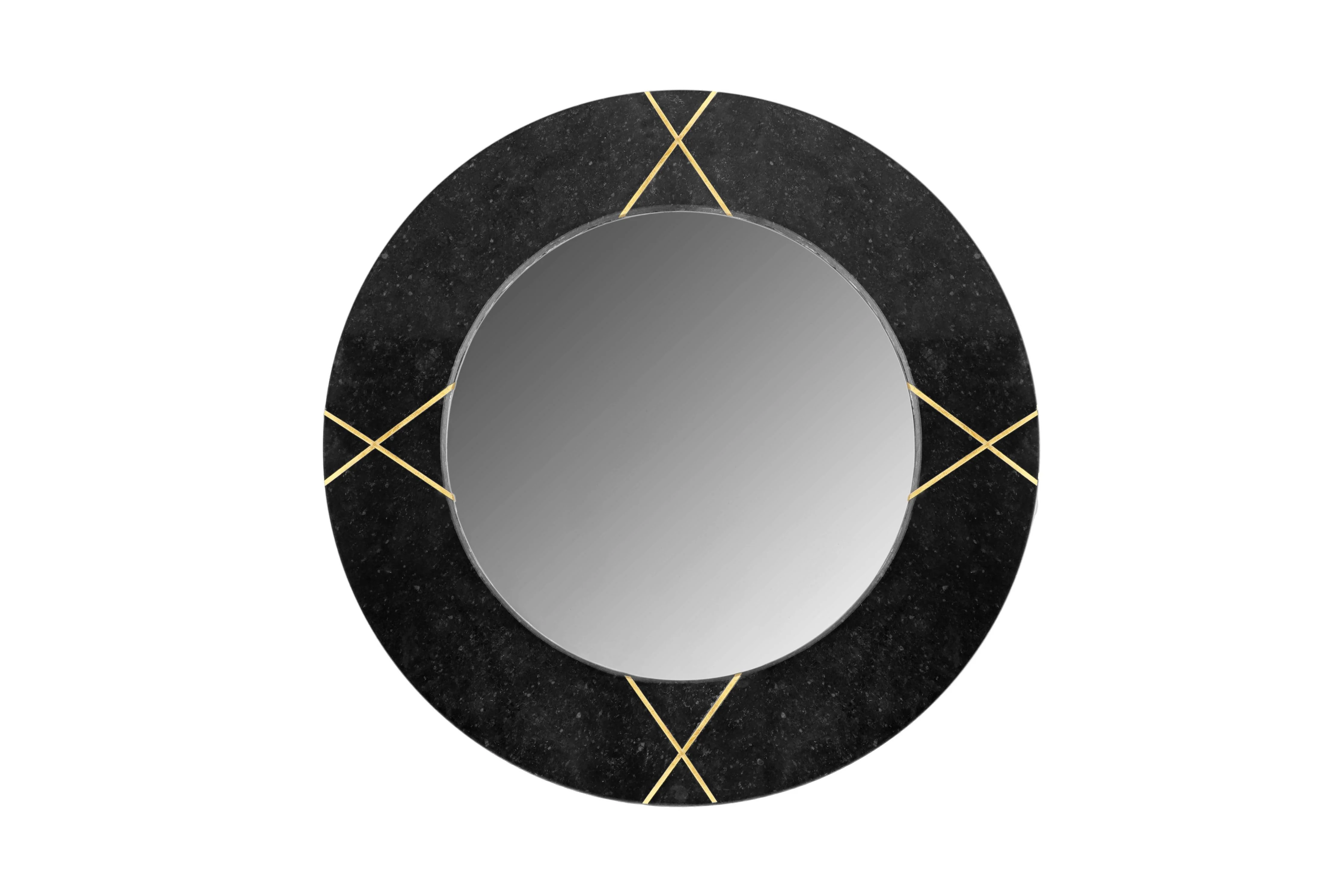 Wandspiegel Dexter marmer rond