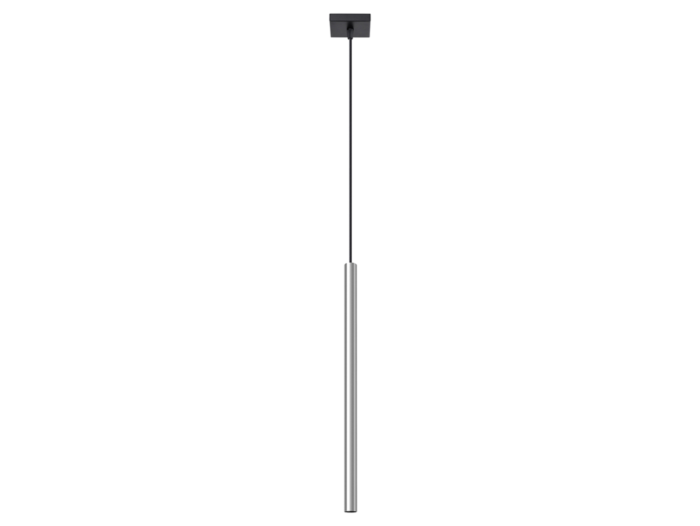 Lampa wisząca Pastelo 100 cm stalowa srebrna