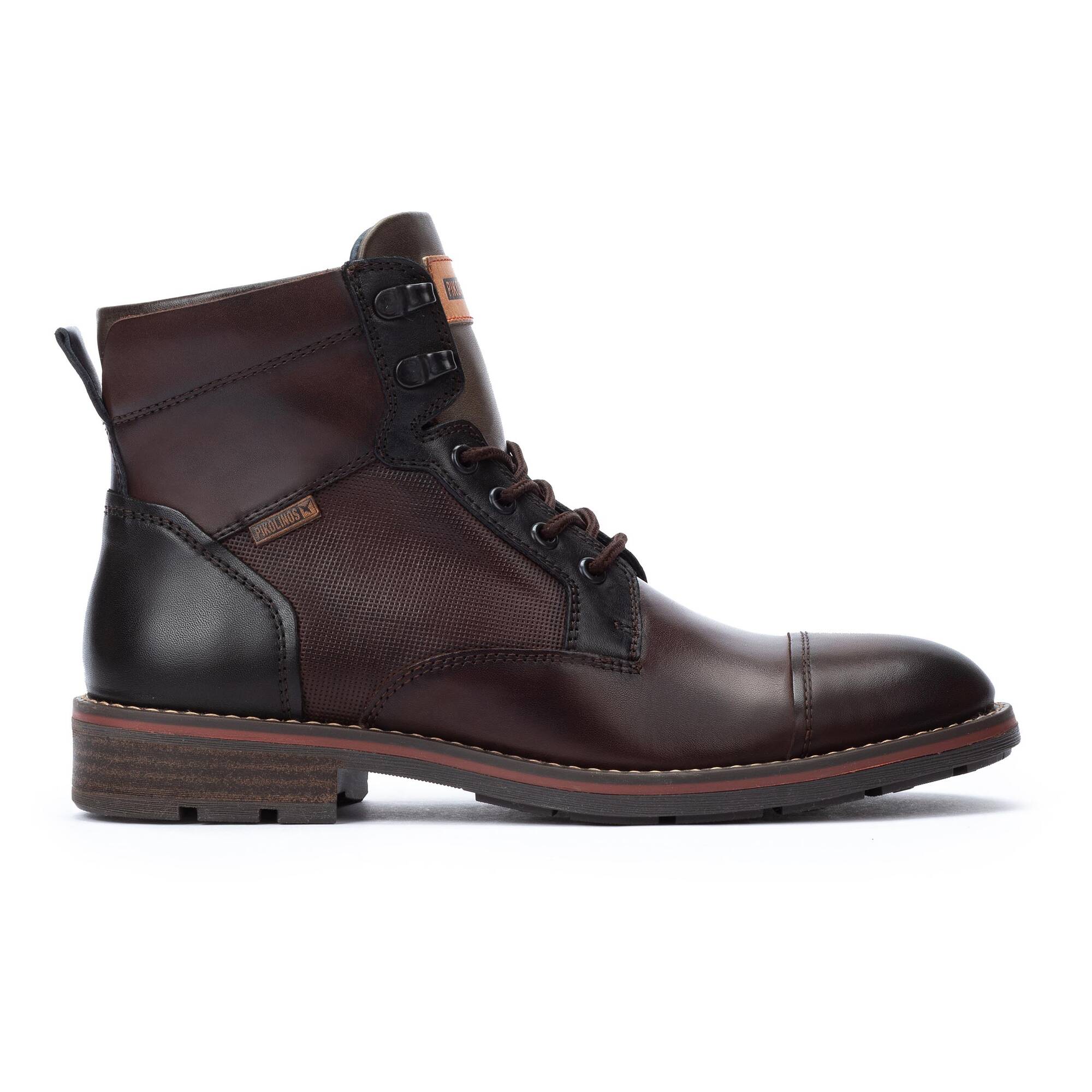 YORK - Botín con cordones y cremallera para hombre