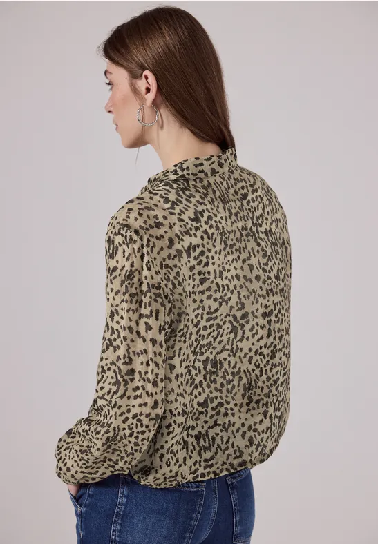 Bluse mit Leo-Muster