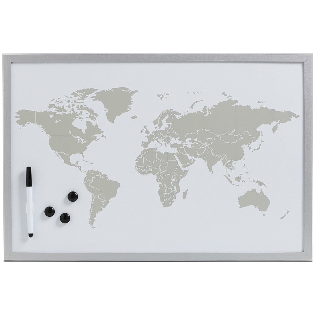 Tablica magnetyczna World   3 magnesy, 60x40 cm, ZELLER