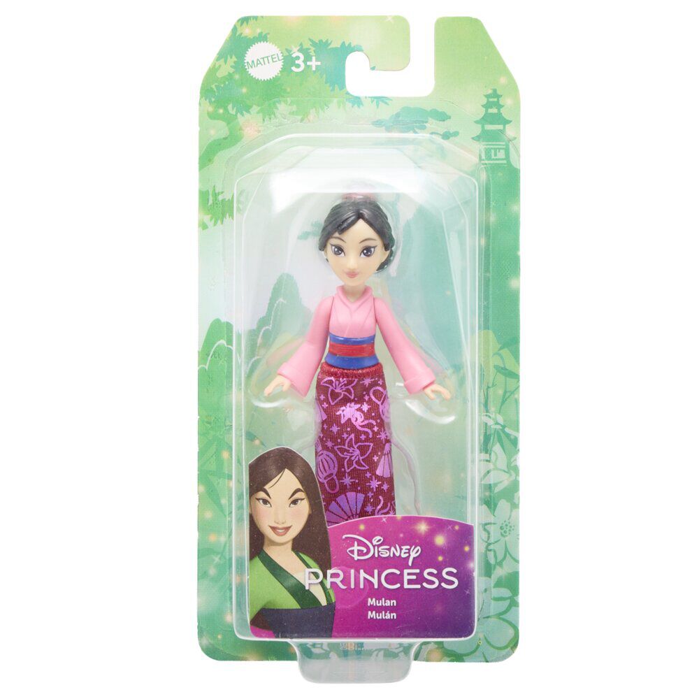 Poupée mini princesse Disney tissu pailleté 16,5x3,5xH8cm (plusieurs modèles)