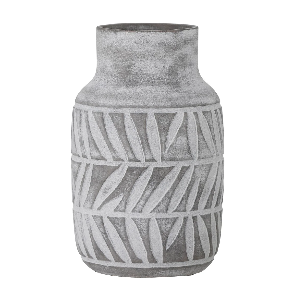 Bloomingville - Saku Vase, Ø 17 cm, grau