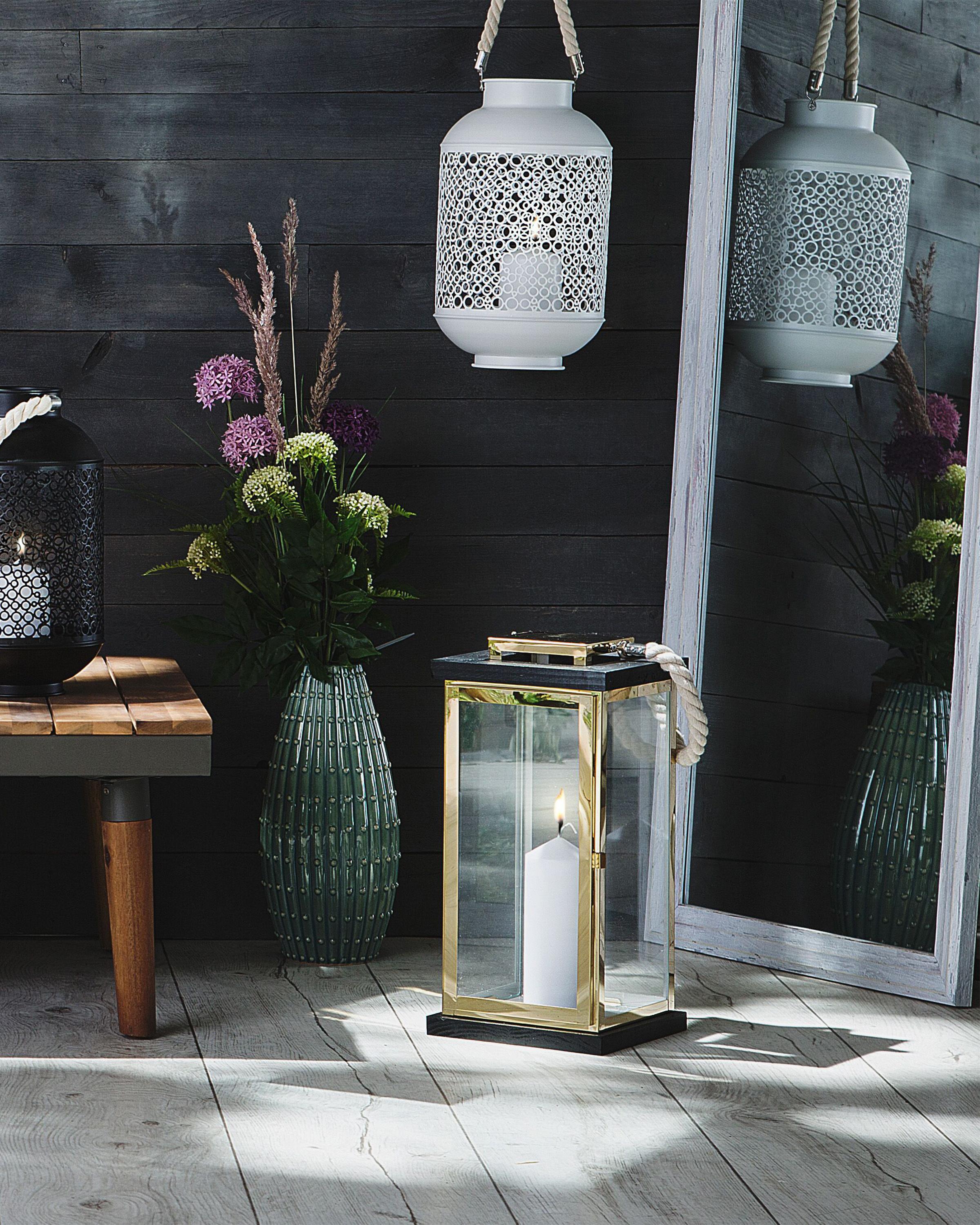 Lantern BORNEO Metal 41 cm Brass