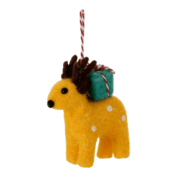 PINGENTE RENA 9 CM COLORFUN XMAS